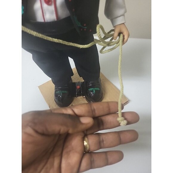 Vintage Holiday Time Dancing Animated Cowboy Santa Wish You Merry Christ… - Picture 10 of 16